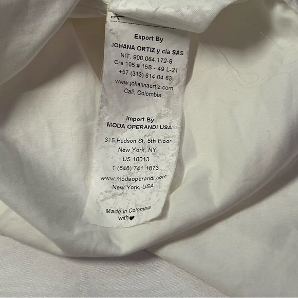 Johanna Ortiz Tulum Off Shoulder Blouse Top White XS - Picture 9 of 16